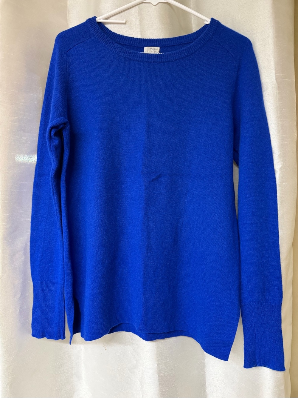 Halogen Cashmere Women's Royal Blue Crewneck Sweater